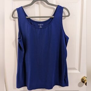 Talbots blue, thick strap tank top, size 1X